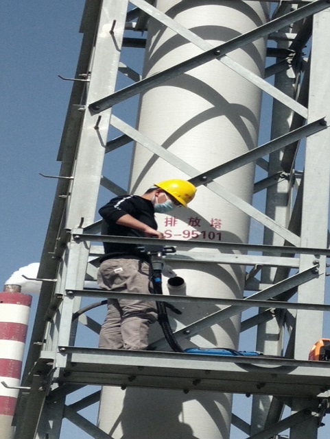 寧夏煤業(yè)集團環(huán)境監(jiān)測站現(xiàn)場非甲烷總烴排放濃度測試